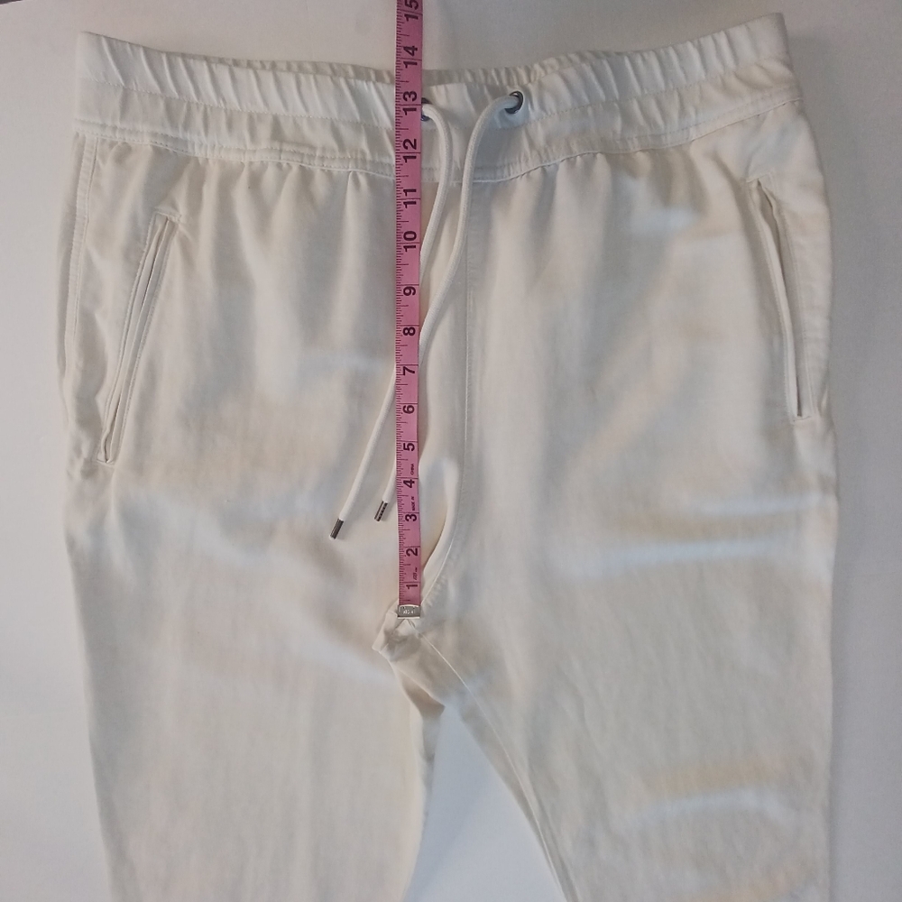 James Perse Super Soft Twill Drawstring Waist Pants Women's Lg Vanilla - Picture 9 of 12